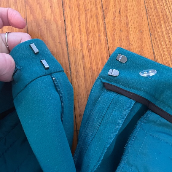 Le Chateau Teal green work pants - Picture 5 of 7